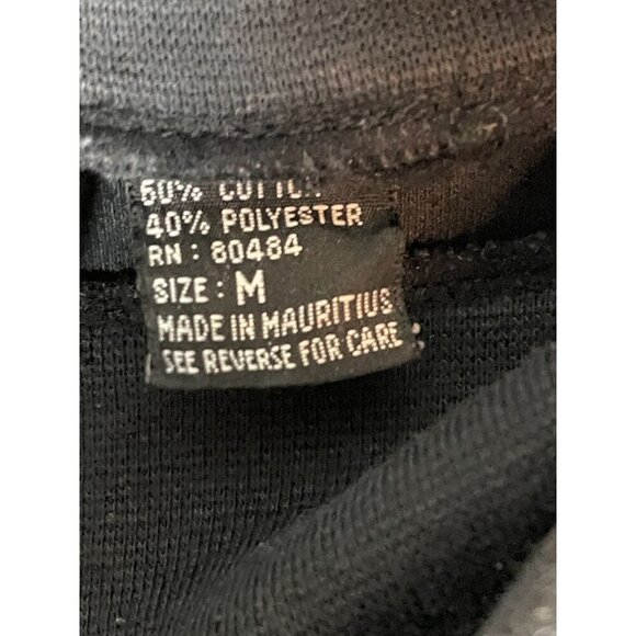 Headliners Medium Black Long Sleeve Turtleneck 1990's - Picture 5 of 6